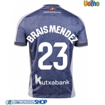 Maglie da calcio Real Sociedad Brais Mendez #23 Seconda Maglia 2025-26 Manica Corta